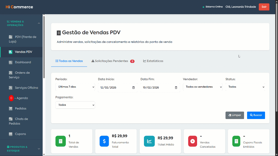 Geração de DRE
